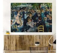 GKUVBF Affiche artistique vintage représentant un déjeuner, œuvre de Pierre Auguste Renoir, peinture sur toile, impression murale, décoration intérieure (40x60cm/sans cadre)