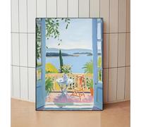 GKUVBF Affiche de la série Fenêtre ouverte d'Henri Matisse, imprimée sur toile, pour salon, chambre à coucher, décoration murale moderne, peinture 50 x 70 cm, sans cadre