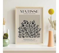 GKUVBF Affiche imprimée Henri Matisse, peinture sur toile, affiche de musée, galerie vintage, art mural, salon, chambre à coucher, décoration murale (70 x 100 cm, sans cadre)
