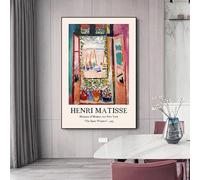 GKUVBF Affiche Matisse, peinture de paysage abstrait sur toile, classiques, rétro, galerie, art mural, images pour décoration d'intérieur, 70 x 100 cm, sans cadre