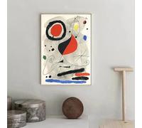 GKUVBF Affiches et impressions d'art surréaliste moderne de Joan Miro, peintures sur toile, images murales, décoration abstraite pour la maison (80 x 120 cm, sans cadre)