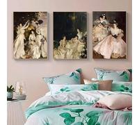 GKUVBF Collection de portraits de femmes de John Singer Sargent, célèbre peintre : affiche élégante sur toile (30 x 40 cm/3 pièces sans cadre)