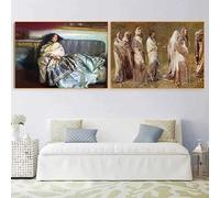 GKUVBF Collection de portraits de femmes de John Singer Sargent, célèbre peintre : affiche élégante sur toile (80 x 120 cm / 2 pièces sans cadre)