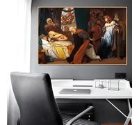 GKUVBF Frederic Leighton « La fausse mort de Juliette », tableau sur toile, affiche d'art pour la décoration murale d'un salon moderne (40 x 60 cm, sans cadre)