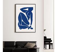 GKUVBF Henri Matisse, exposition de nus bleus abstraits, affiches et impressions sur toile, décoration murale pour salon (40 x 60 cm, sans cadre)