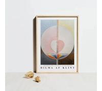 GKUVBF Hilma Af Klint, affiche d'art minimaliste géométrique abstrait du milieu du siècle, peinture sur toile, impressions murales, décoration d'intérieur, 70 x 100 cm, sans cadre