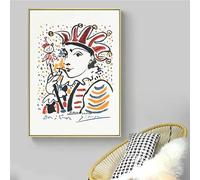 GKUVBF Impression d'art minimaliste Picasso, Don Quichotte cubiste, acrobate, décoration murale, style exposition moderne, toile, décoration d'intérieur (80 x 120 cm, sans cadre)