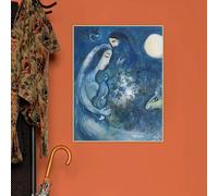 GKUVBF Impression sur toile « Famille » de Marc Chagall, affiche décorative pour salon, décoration murale moderne (50 x 75 cm, sans cadre)