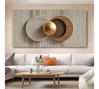 GKUVBF Impressions sur toile plates 2D abstraites, modernes et neutres, tableaux abstraits pour la décoration du salon (45 x 90 cm/sans cadre)
