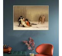 GKUVBF Jean-Léon Gérôme « Le Duel après le bal masqué » Tableau sur toile, affiche décorative pour salon moderne (30 x 45 cm, sans cadre)
