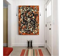 GKUVBF Peinture à l'huile sur toile Jackson Pollock, « Forme libre », affiche, image, art mural moderne, décoration de salon, maison (80 x 120 cm, sans cadre)