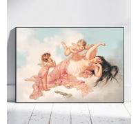 GKUVBF Peinture sur toile classique d'Edgar Degas, femme se peignant les cheveux, art corporel féminin, personnages mythologiques, décoration d'intérieur, 70 x 100 cm, sans cadre