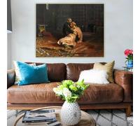 GKUVBF Peinture sur toile d'Ilya Efimovitch Repin « Ivan le Terrible et son fils Ivan », décoration d'intérieur moderne (60 x 80 cm, sans cadre)
