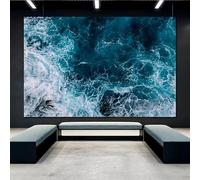 GKUVBF Peinture sur toile représentant un paysage marin et des vagues de l'océan, style nordique moderne, affiche et impression, décoration murale pour salon, maison moderne (60 x 90 cm, sans cadre)