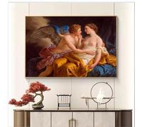 GKUVBF Peinture sur toile représentant une femme nue et sexy, affiche et impression murale, pour chambre à coucher, bureau, décoration d'intérieur, 80 x 120 cm, sans cadre