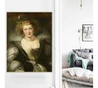 GKUVBF Peter Paul Rubens《Portrait d'Hélène Fourment》Tableau sur toile, affiche, décoration murale intérieure (40x50cm/sans cadre)