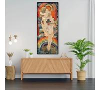 GKUVBF Phoebe Anna Traquair, femme, œuvres d'art, affiche, Le progrès d'une âme, impression sur toile, peinture pour chambre moderne, décoration d'intérieur (50 x 150 cm, sans cadre)