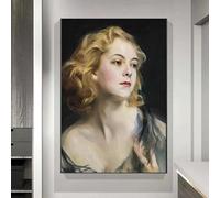 GKUVBF Portrait de femmes au Moyen Âge - Affiche et impression artistique sur toile - Décoration murale pour la maison ou la chambre (40x50cm/sans cadre)