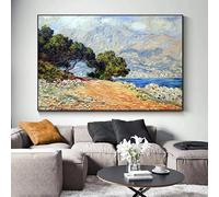GKUVBF Tableau sur toile représentant des paysages impressionnistes célèbres de Claude Monet - Affiches et reproductions - Décoration murale moderne (50 x 70 cm/sans cadre)