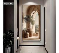 GKUVBF Tableau sur toile représentant une arche d'oliviers, affiche et impression, décoration murale pour salon moderne (50 x 100 cm/sans cadre)