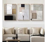 GKUVBF Œuvres d'art abstraites minimalistes sur toile, impressions, art mural, affiche, décoration murale moderne pour salon et maison (70 x 100 cm / 3 pièces sans cadre)