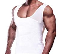 GKVK Débardeur amincissant pour homme - Blanc - Taille 4XL