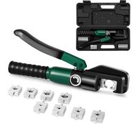 GKWL-Pince À Sertir Hydraulique Pour Cosses De Câble 6-70 Mm²,Kit D'Outils Pour Câbles De Borne Électrique Avec 8 Matrices (Outil De Sertissage 4-70 Mm²) (Yqk70(4-70Mm² Crimping Tool))
