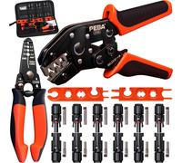 GKWL-Pinces À Sertir Pour Panneau Solaire 1,5-2,5/4/6 Mm² Câble Pv,Avec Panneau Solaire Male/Female Fiche De Câble,Sertisseur Pour Système Solaire Photovoltaïque E Pince À Dénuder Spéciale