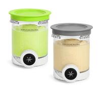 GKXLH Bacs à crème glacée avec couvercles - Contenants Ninja Creami, contenants pinte Creami de remplacement compatibles avec la série Ninja Swirl Ice Cream NC700 NC701, sans BPA et lavables au