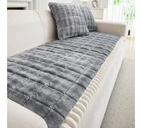 GKXLH Housse de canapé épaisse - Nouvelle Polaire Douce au Lait Housse canape 2, 3, 4 Places, Universelle Housse canapé, antidérapante Housse canapé 3 Places pour Protecteur de canapé - 70x150cm