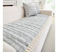 GKXLH Housse de canapé épaisse - Nouvelle Polaire Douce au Lait Housse canape 2, 3, 4 Places, Universelle Housse canapé, antidérapante Housse canapé 3 Places pour Protecteur de canapé - 70x150cm