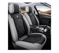 GKXTLTONG 5Sièges Cuir Voiture Ensembles de Housses de siège pour Hyundai Kona N-Line 2020-2024, Auto Protecteur de Siège Anti Rayures Respirant Accessoire,A/Black-Grey-A/Normal