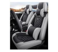 GKXTLTONG 5Sièges Cuir Voiture Ensembles de Housses de siège pour Mitsubishi Outlander PHEV (2014-2015), Auto Protecteur de Siège Anti Rayures Respirant Accessoire,A/Black-Grey-A/Luxurious