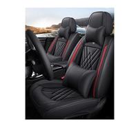 GKXTLTONG 5Sièges Cuir Voiture Ensembles de Housses de siège pour VW Tiguan Allspace R-Line 2021-2024, Auto Protecteur de Siège Anti Rayures Respirant Accessoire,A/Black-Red-A/Luxurious