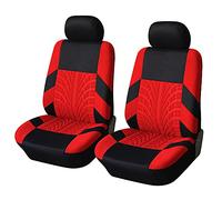 GKXTLTONG Voiture Ensembles de Housses de Siège pour Seat Ibiza IV Hatchback 2008-2017, Respirant Antidérapant Tissu Protection pour Sièges de Voiture,A/Red-A/Front 2 Seats