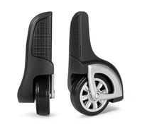 GKYQVE 1 paire de roulettes pivotantes de rechange en PVC pour valise