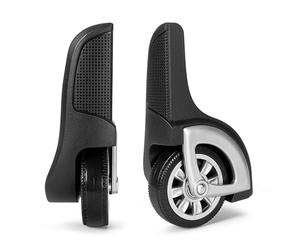 GKYQVE 1 paire de roulettes pivotantes de rechange en PVC pour valise