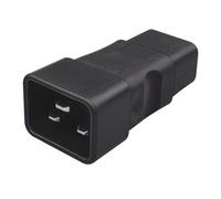 GKYQVE Adaptateur de conversion IEC320C20 16 A 3 broches mâle vers femelle IEC20 C19 pour rack de serveur, cordon d'alimentation mâle femelle