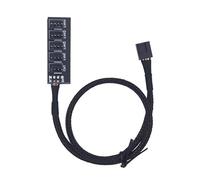 GKYQVE Adaptateur répartiteur de ventilateur à 5 ports pour une régulation de vitesse réglable optimisée dans les cartes mères d'ordinateur