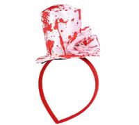 GKYQVE Bandeau de sorcière sanglante pour adulte - Chapeau de magicien d'Halloween - Serre-tête de fête - Accessoire de jeu de rôle - Bandeau de sorcière d'Halloween