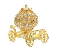 GKYQVE Boîte à bijoux en alliage de qualité supérieure - Ornement détaillé pour Halloween - Utilisation multifonctionnelle comme organisateur de voyage ou présentoir à bijoux d'Halloween