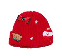 GKYQVE Bonnets de Noël doux et extensibles sans bords, épais et chauds à thème, tenue décontractée, Père Noël, festival, rue, réunion de famille