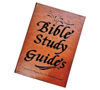 GKYQVE Carnet d'étude biblique avec couverture en cuir et 66 pages pour l'analyse quotidienne des écritures et le suivi des réflexions