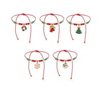 GKYQVE Chaîne de main avec pendentif - Longueur réglable - Pour femme - Bijoux de Noël mignons