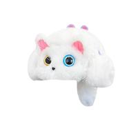 GKYQVE Chapeau blanc avec oreilles douces en fourrure pour femme, pour l'hiver, le cyclisme, l'escalade, le ski, le chaton, doublure épaisse, Modèle enfant, Taille unique