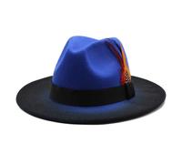 GKYQVE Chapeau melon de couleur ombrée pour festival de musique adulte hiver automne unisexe couvre-chef scène danse jazzy fête fournitures de festival de musique, F, Taille unique