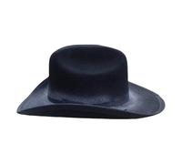 GKYQVE Chapeaux occidentaux à large bordure personnalité tendance élégant en laine denim hommes pour voyage et usage quotidien aventure, Noir , Taille unique