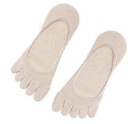 GKYQVE Chaussettes invisibles à bout fendu pour femme avec grip en silicone antidérapant en coton respirant coupe basse non visible Boatsss Bonneterie respirantes à porter au quotidien Chaussettes