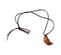 GKYQVE Collier à breloques multi-usages avec couronne bagel et bretzel souriant Miniatures Accessoire de mode Artisanat Pendentifs
