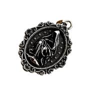 GKYQVE Collier avec pendentif ovale en forme de cœur de Jésus en acier inoxydable robuste pour un usage quotidien, taille unique, Comme décrit, Comme décrit.